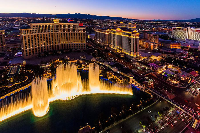 See the dazzling Las Vegas Strip from the air